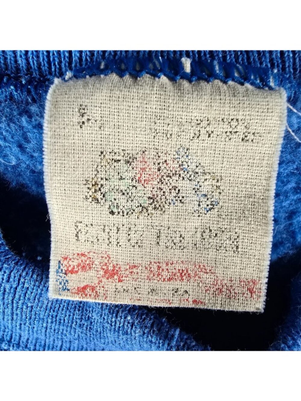 Vintage 1980s Brookville (Ohio) Blue Devils Soccer Parent Blue Sweatshirt (M) - Picture 6 of 14